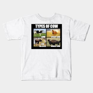 Types of Cows Kids T-Shirt